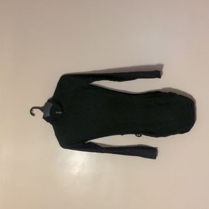 Asos design asyou high neck mini dress with hip cut outs in black size USA 6